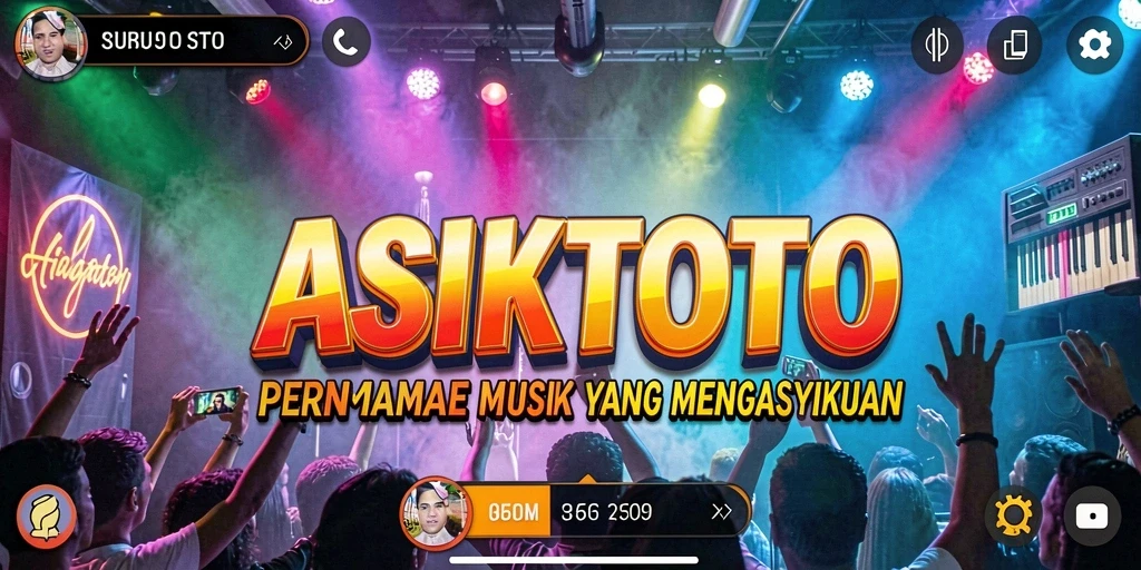 Screenshot ASIKTOTO menampilkan gameplay musik yang seru dan interaktif.