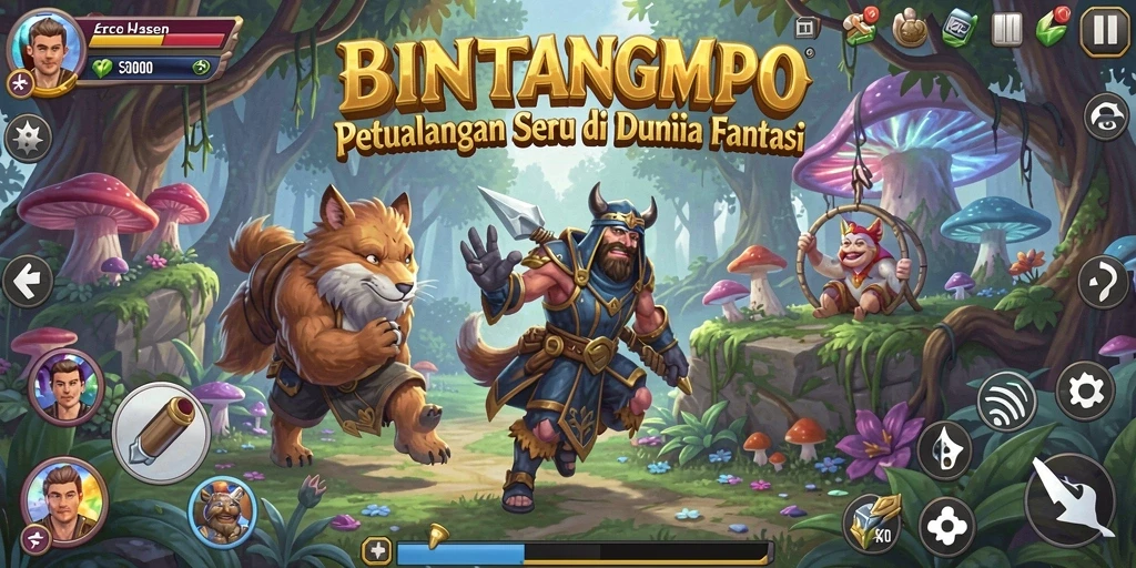 Tampilan gameplay BINTANGMPO yang mendebarkan di dunia petualangan.