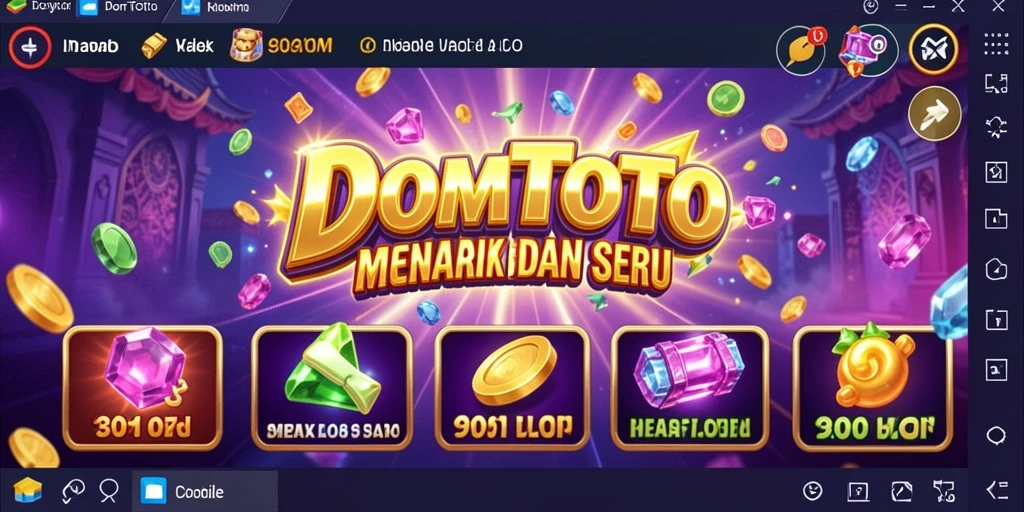 Tampilan gameplay Slot yang mendebarkan di DOMTOTO.