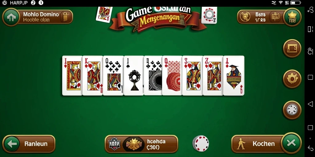 Tampilan menarik dari gameplay Domino di HARAPJP.