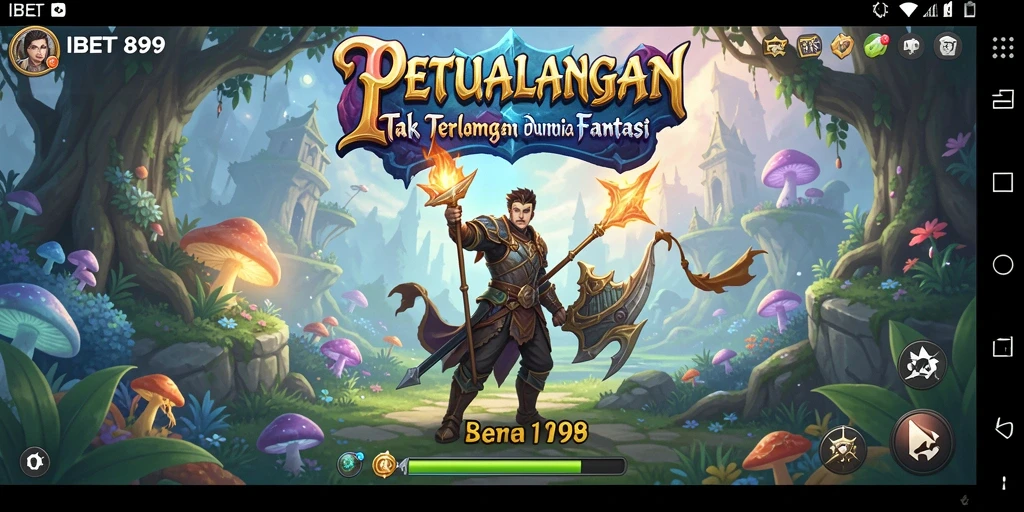Tangkapan layar menunjukkan aksi seru dalam permainan petualangan IBET899.