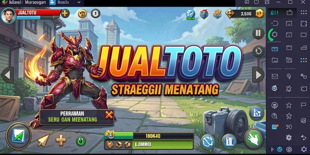 Tangkapan layar gameplay interaktif penuh aksi dari JUALTOTO.