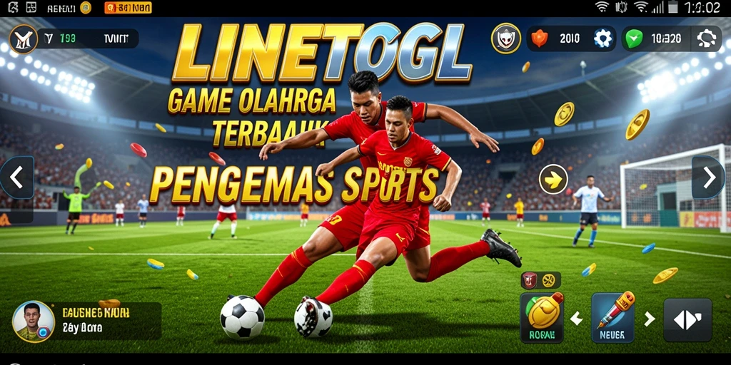 Tampilan gameplay menarik dari LINETOGEL, penuh aksi olahraga.