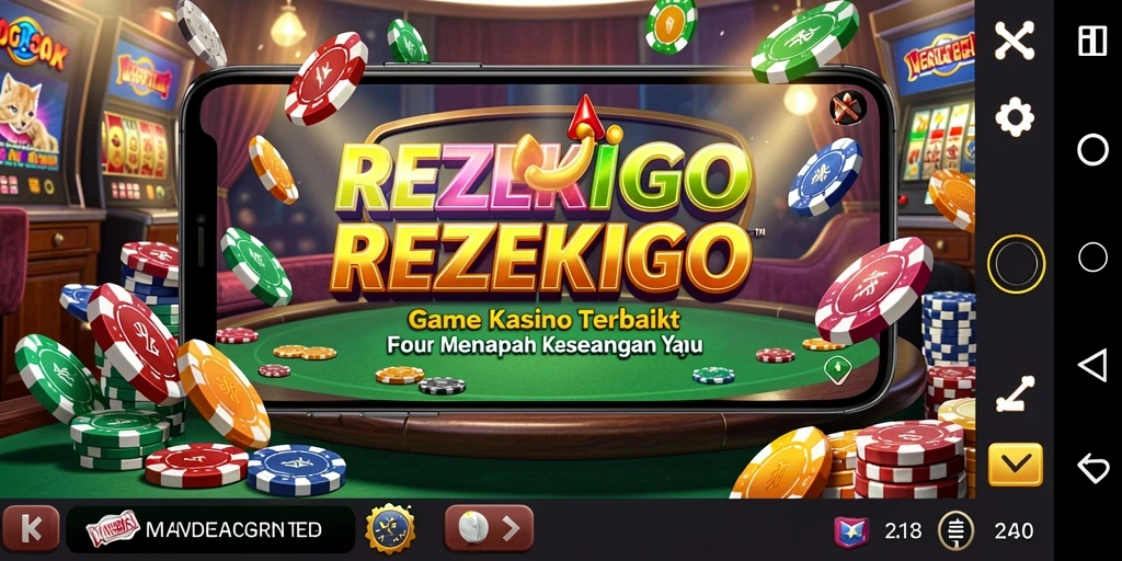 Tampilan menarik dari gameplay Kasino di REZEKIGO.