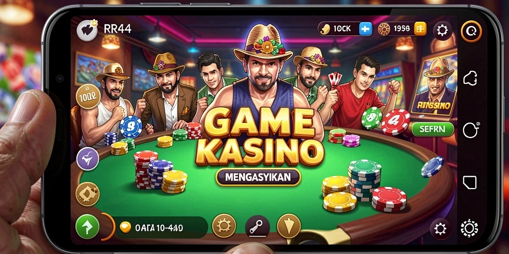 Tampilan gameplay menakjubkan dari game Kasino RR44.