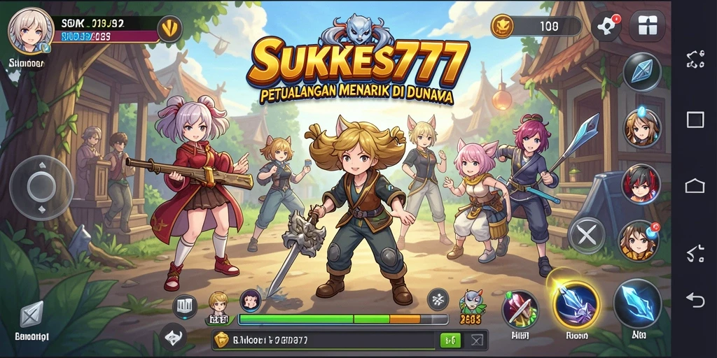 Tampilan dinamis gameplay SUKSES777 dengan karakter anime yang menawan.
