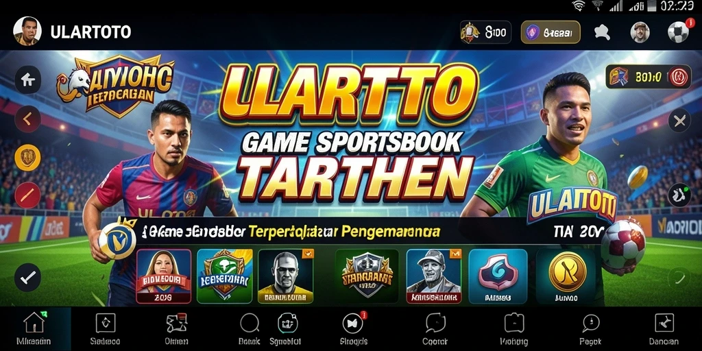Tampilan gameplay ULARTOTO yang mendebarkan dalam taruhan olahraga.